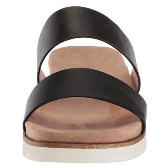 Kensie Doris Slide Sandal, Black A - Picture 3 of 5